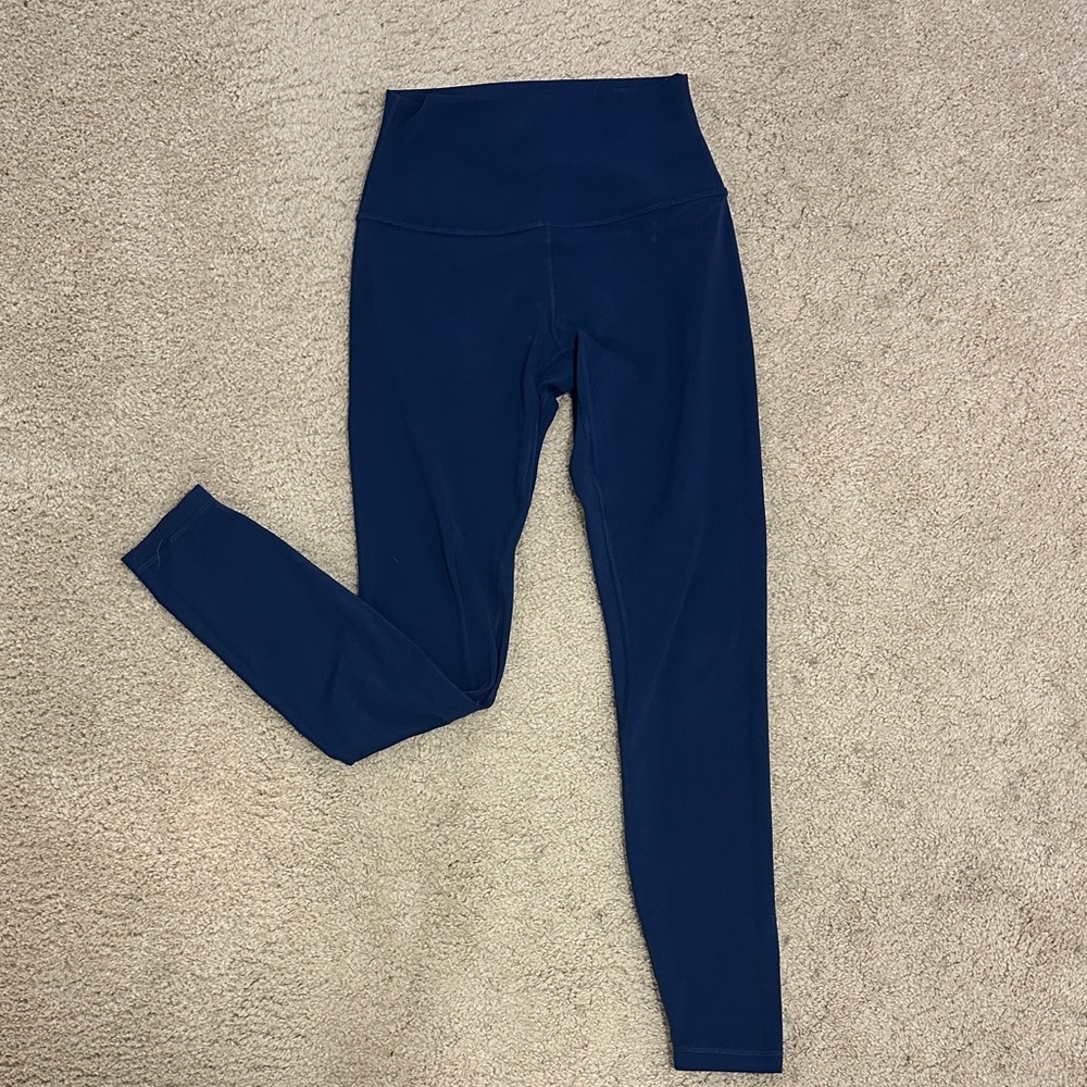 High-Waisted Navy Leggings
